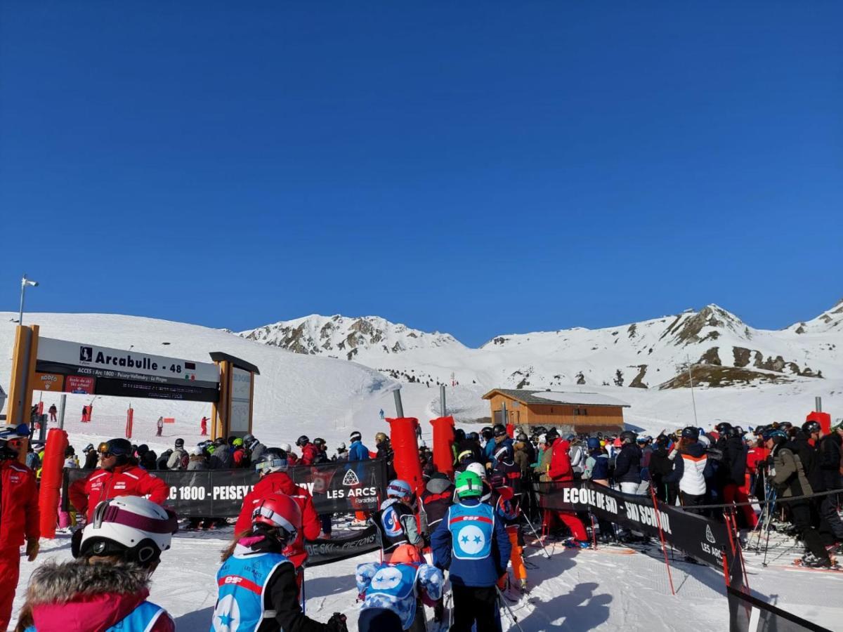Appartement Arc 1950 M, Ski Au Pied, Piscine Exterieure Chauffee, Remontees Mecaniques A 100M, Sauna Et Salle De Sports Les Arcs  Exterior foto